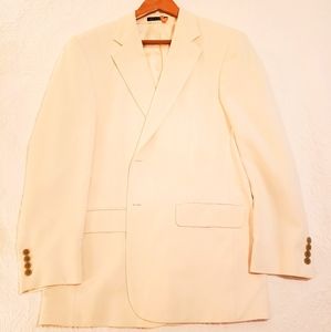 100% Silk Cream Dinner Jacket MINT